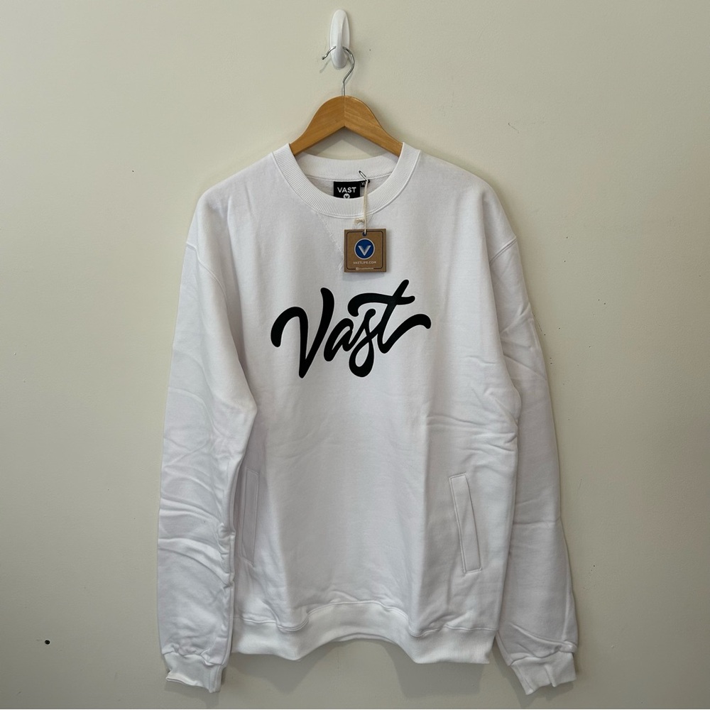 Vast Sweater Men’s XL White Long Sleeves  Sweatshirt